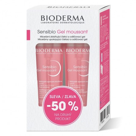 BIODERMA Sensibio Gel moussant 200 ml 1+1