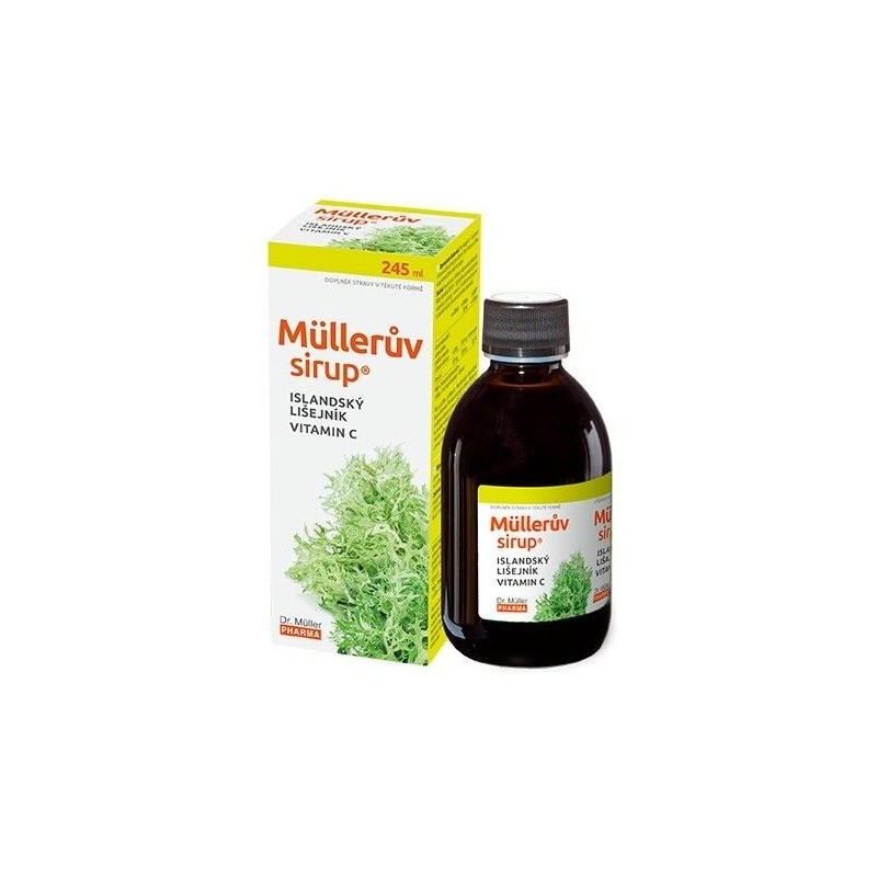 MÜLLERŮV SIRUP s islandským lišejníkem a vitaminem C 245 ml