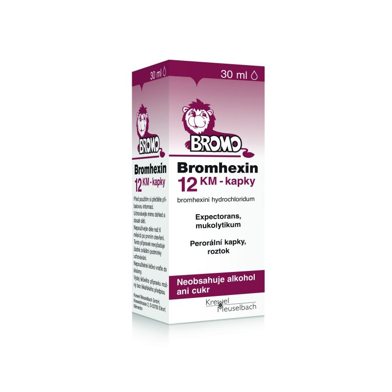 Bromhexin 12 KM kapky 30 ml