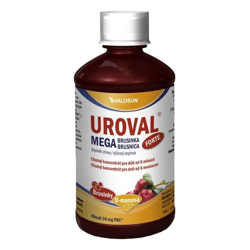 UROVAL Mega brusinka forte extrakt 200 ml