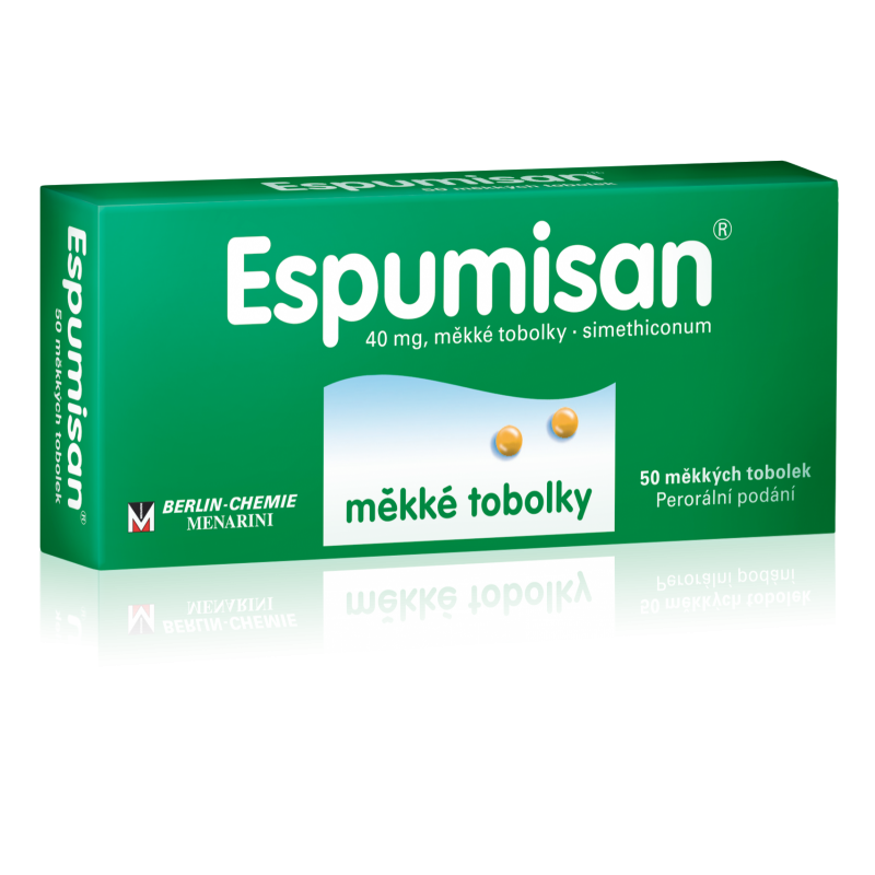 Espumisan 40 mg 50 měkkých tobolek