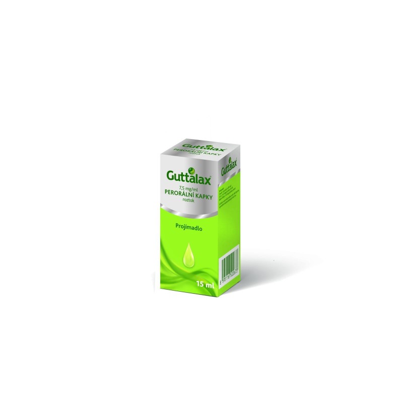 Guttalax 7,5 mg/ml perorální kapky, roztok 15 ml