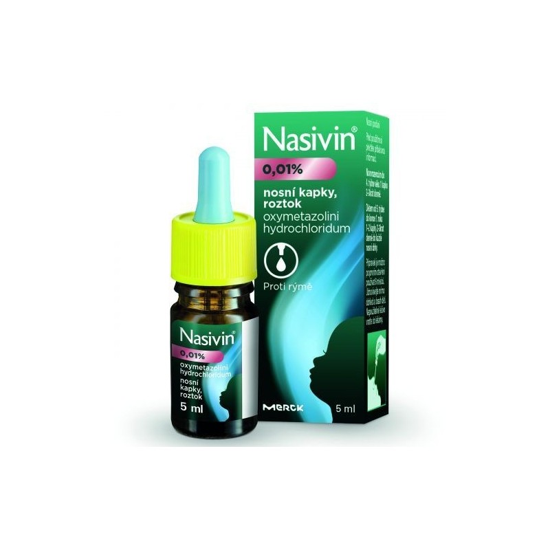 Nasivin pro kojence 0,1 mg/ml nosní kapky, roztok 5 ml