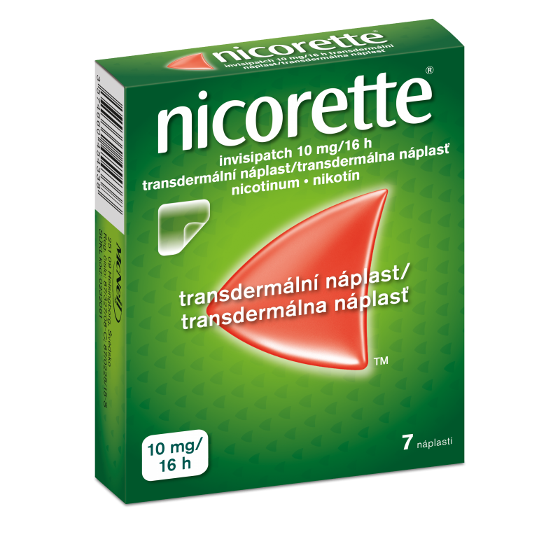 Nicorette invisipatch 10 mg/16 h transdermální náplast 7 ks