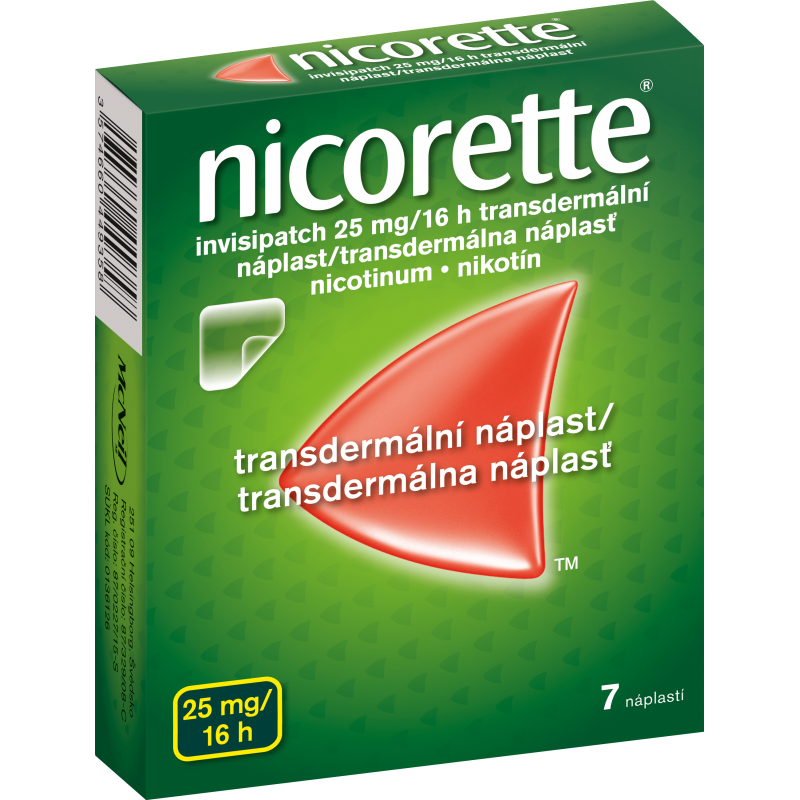 NICORETTE invisipatch 25 mg/ 16 h transdermální náplasti 7 ks