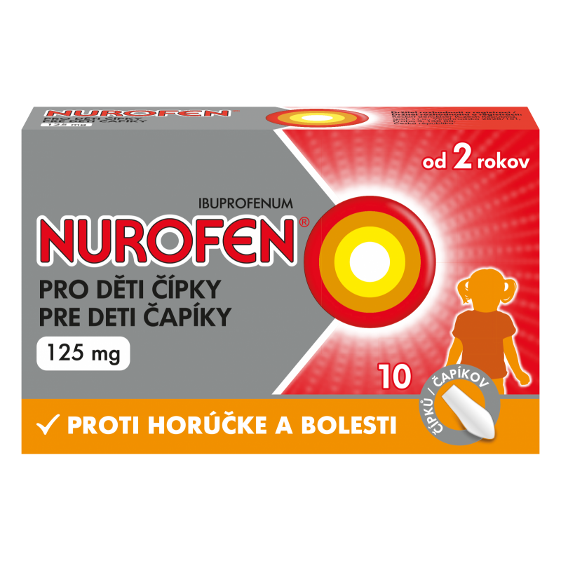 NUROFEN Pro děti Čípky 125 mg x 10 čípků