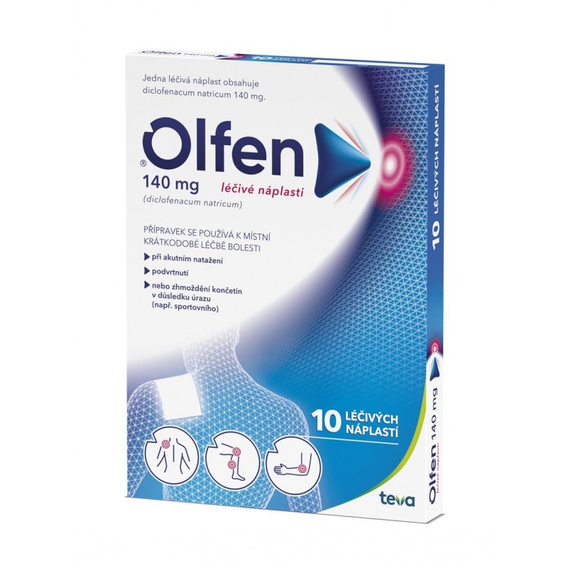 Olfen 140 mg 10 léčivých náplastí
