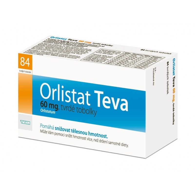 Orlistat Teva 60 mg 84 tobolek