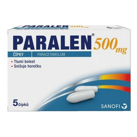 Paralen 500 mg 5 čípků