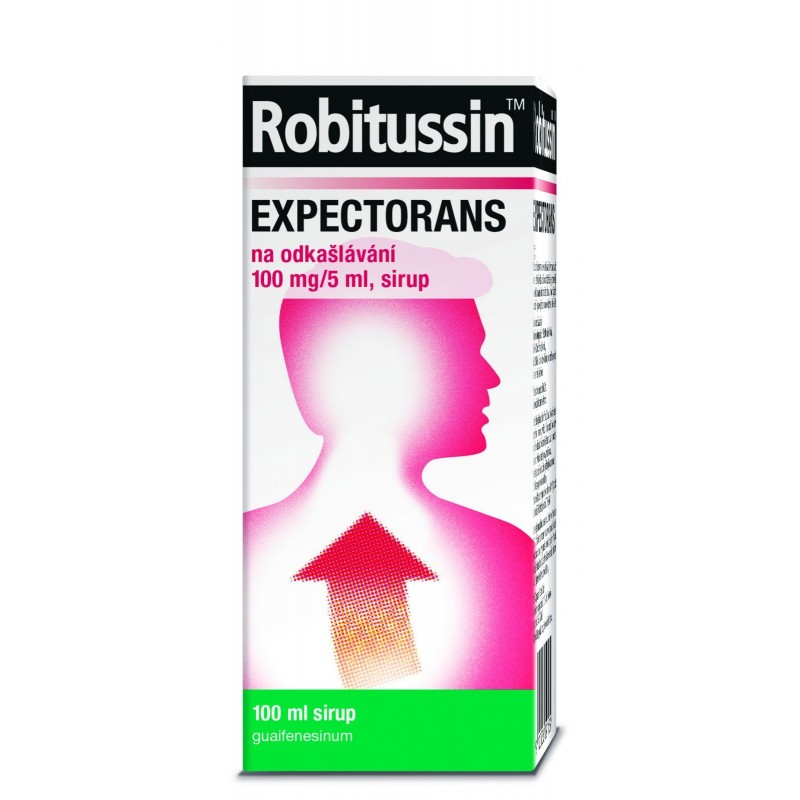 Robitussin EXPECTORANS na odkašlávání 100mg/5ml 100ml sirup