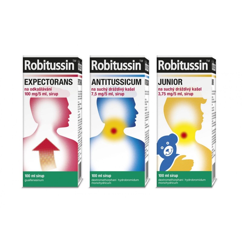 Robitussin EXPECTORANS na odkašlávání 100mg/5ml 100ml sirup