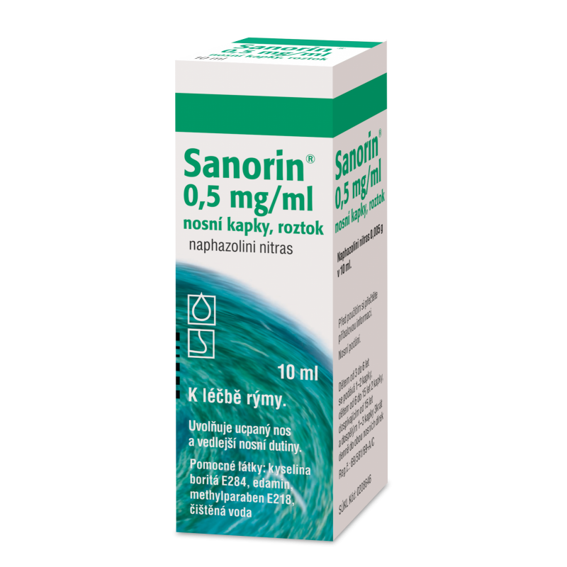 Sanorin 0,5‰ nosní kapky 10 ml