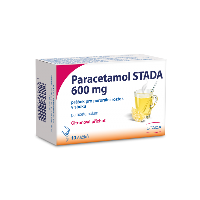 STADA Paracetamol 600 mg citrón 10 sáčků