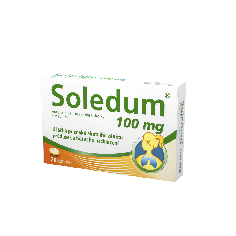 Soledum 100 mg 20 měkkých tobolek