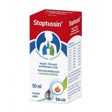 Stoptussin, perorální kapky, roztok, 50 ml