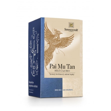 SONNENTOR Pai Mu Tan - bílý čaj 18 nálevových sáčků