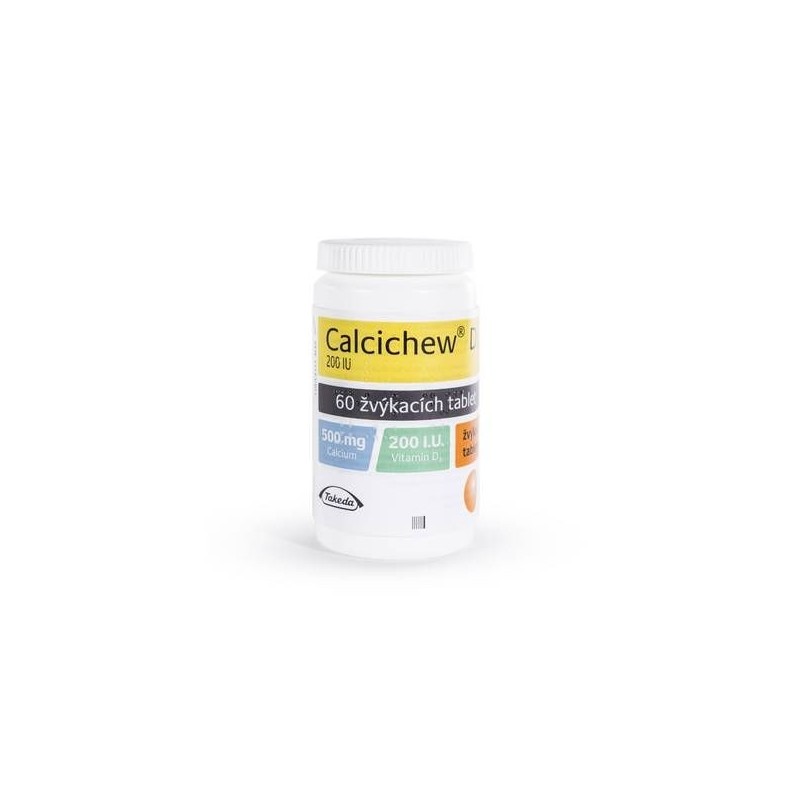 Calcichew D3 200 IU 60 žvýkacích tablet