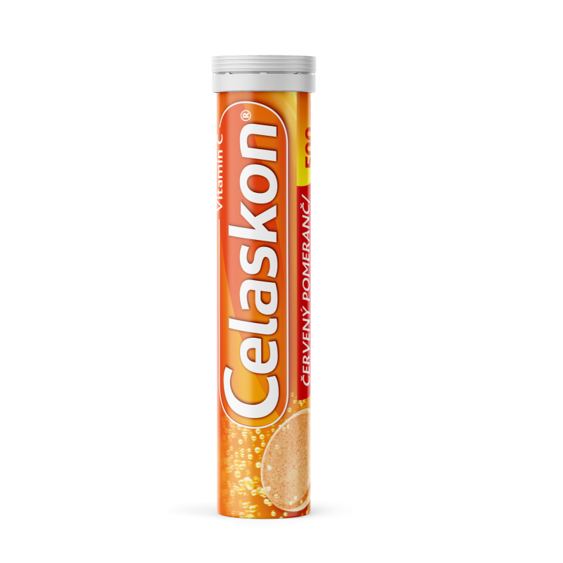 CELASKON 500 mg červený pomeranč 10 šumivých tablet