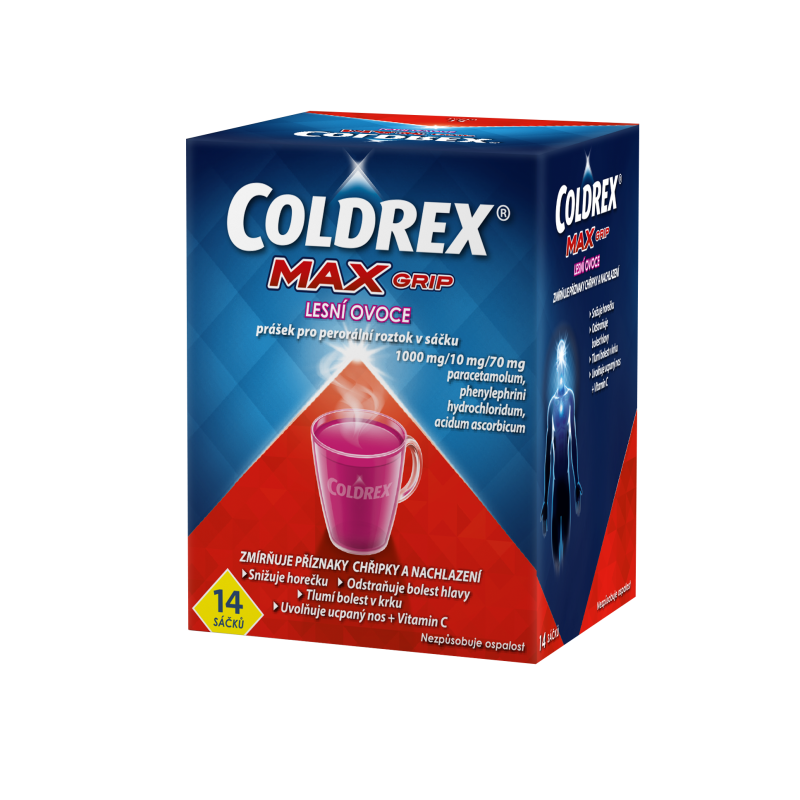 COLDREX Maxgrip lesní ovoce 14 sáčků