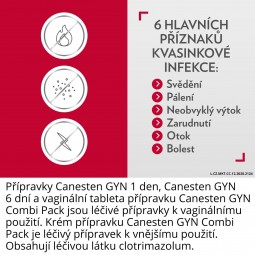 CANESTEN GYN 6 dní vaginální krém 35 g + aplikátor