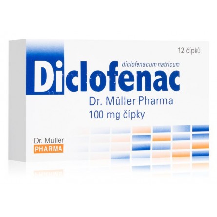 DR. MÜLLER Diclofenac 100 mg 12 čípků