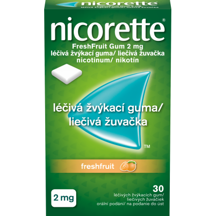 NICORETTE Freshfruit Gum 2 mg 30 žvýkaček