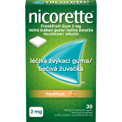 NICORETTE Freshfruit Gum 2 mg 30 žvýkaček