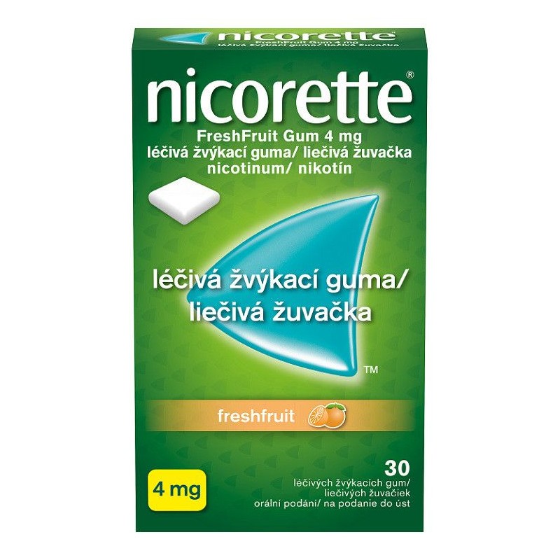 NICORETTE Freshfruit Gum 4 mg 30 žvýkaček