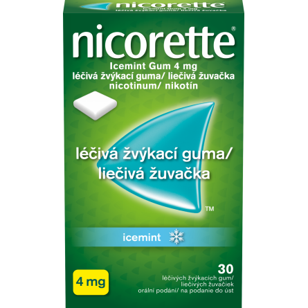 NICORETTE Icemint Gum 4 mg 30 žvýkaček