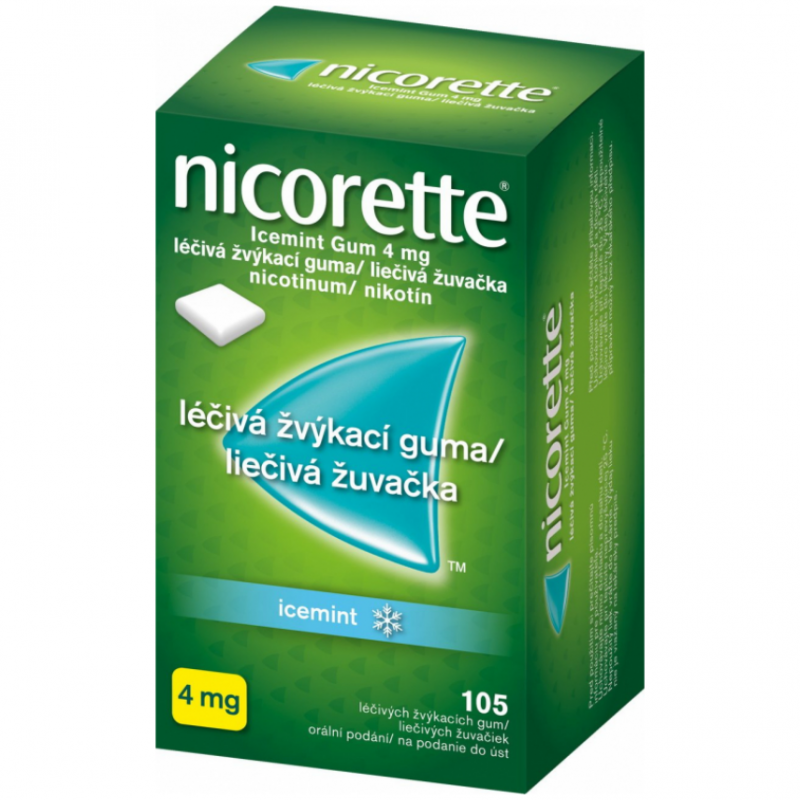 NICORETTE Icemint Gum 4 mg 105 žvýkaček