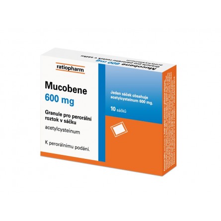 MUCOBENE 600 mg 10 sáčků