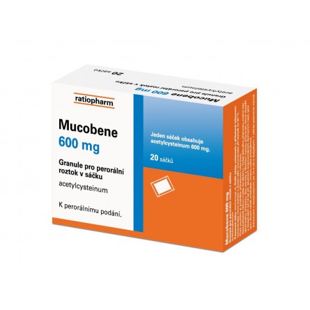 MUCOBENE 600 mg 20 sáčků