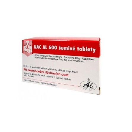 NAC AL 600 mg 10 šumivých tablet