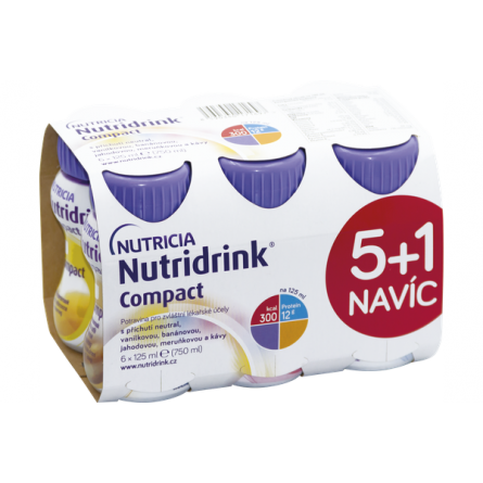 NUTRIDRINK Compact mix příchutí 6x125 ml