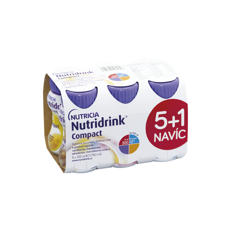 NUTRIDRINK Compact mix příchutí 6x125 ml