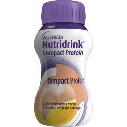 NUTRIDRINK Compact protein broskev a mango 4x125 ml