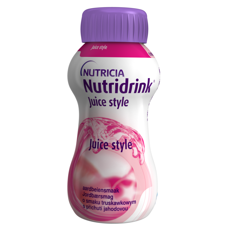 NUTRIDRINK Juice style jahoda 4x200 ml