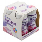 NUTRIDRINK Multi Fibre jahoda 4x200 ml