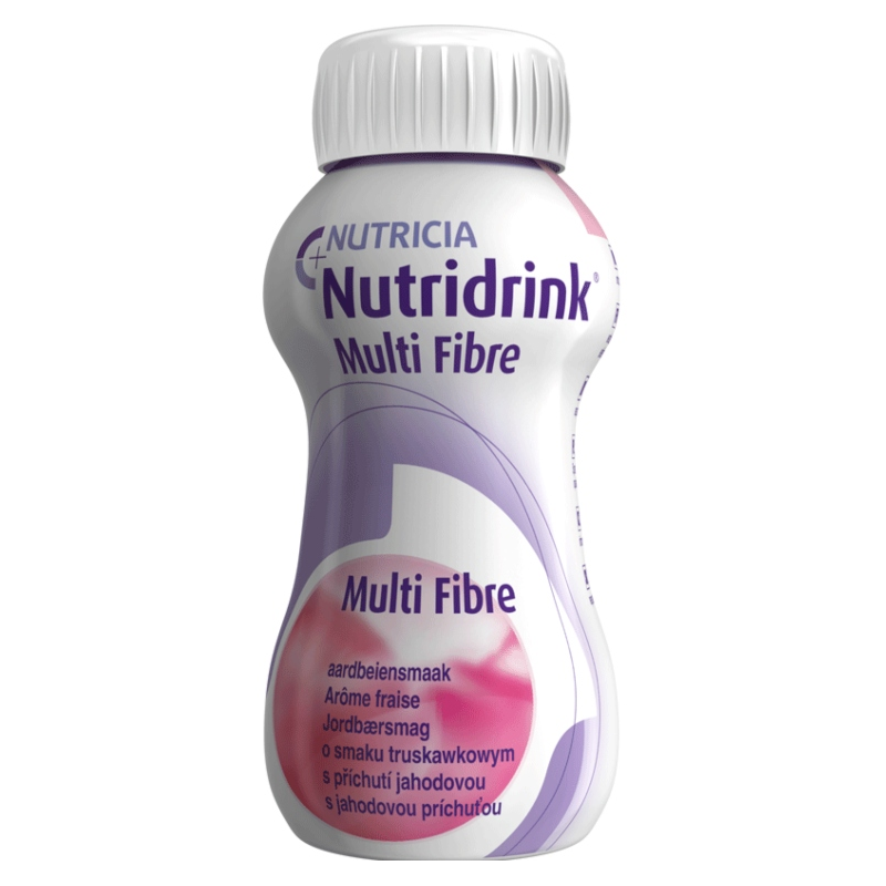 NUTRIDRINK Multi Fibre jahoda 4x200 ml