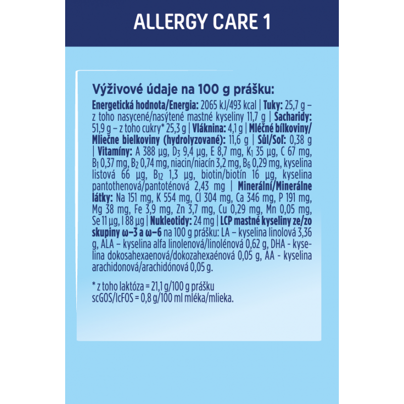 NUTRILON 1 Allergy care syneo 450 g
