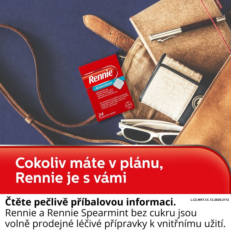 RENNIE Antacidum 680 mg/80 mg 96 žvýkacích tablet