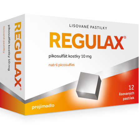 REGULAX pikosulfát kostky 10 mg 12 pastilek