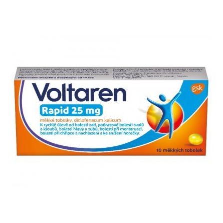 VOLTAREN Rapid 25 mg 10 tobolek