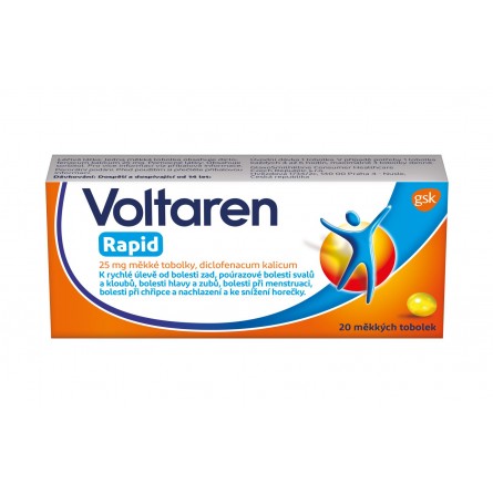VOLTAREN Rapid 25 mg 20 tobolek