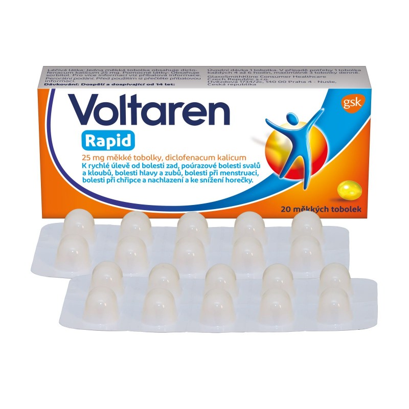 VOLTAREN Rapid 25 mg 20 tobolek