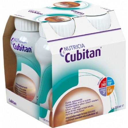 CUBITAN s čokoládovou příchutí 4x200 ml