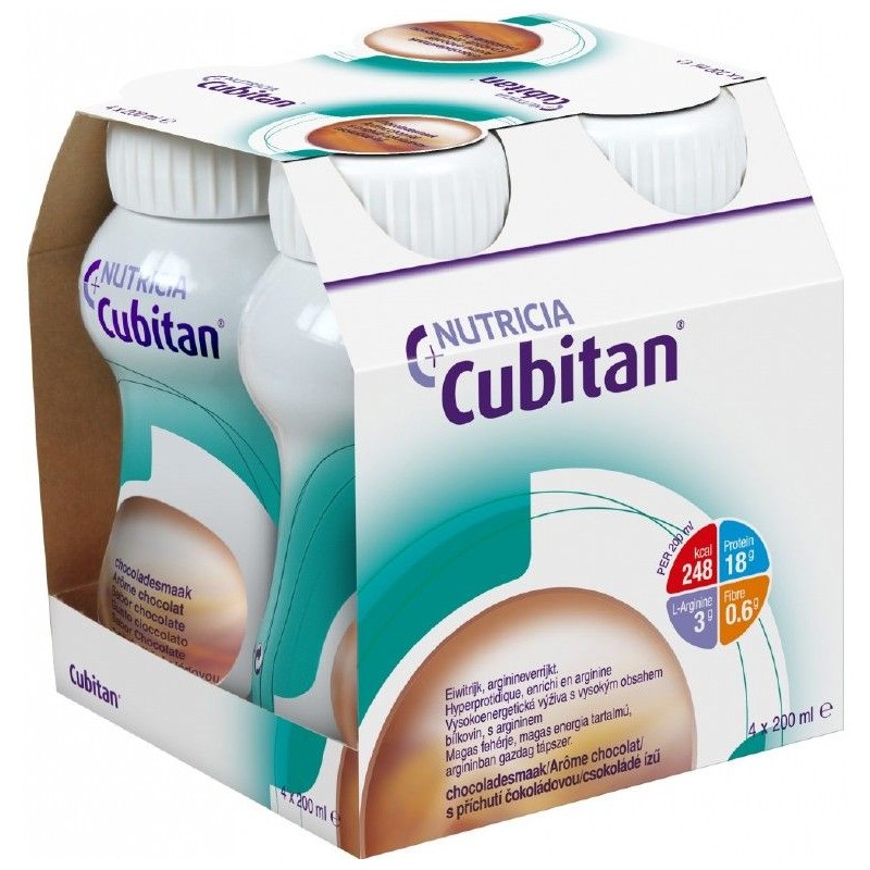 CUBITAN s čokoládovou příchutí 4x200 ml