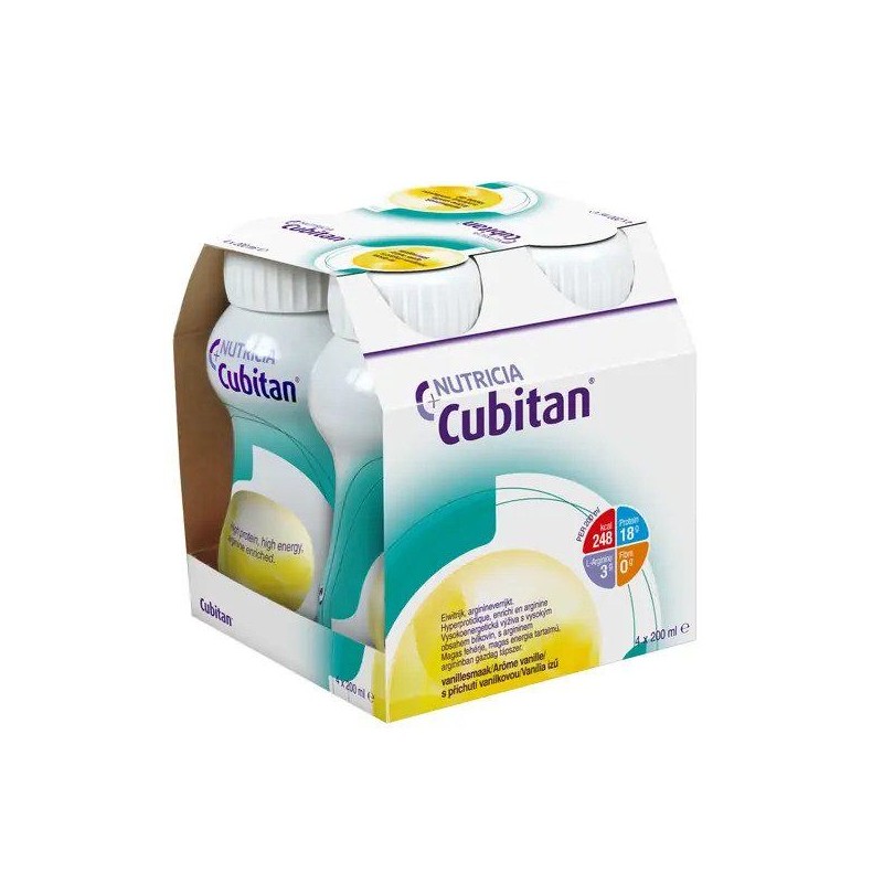 CUBITAN s vanilkovou příchutí 4x200 ml