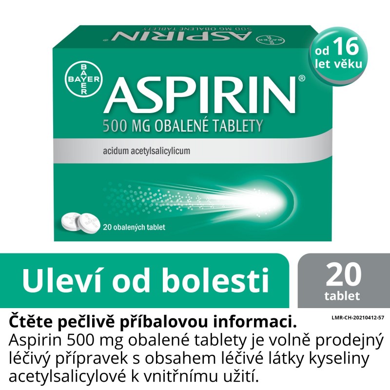 ASPIRIN 500 mg 20 tablet