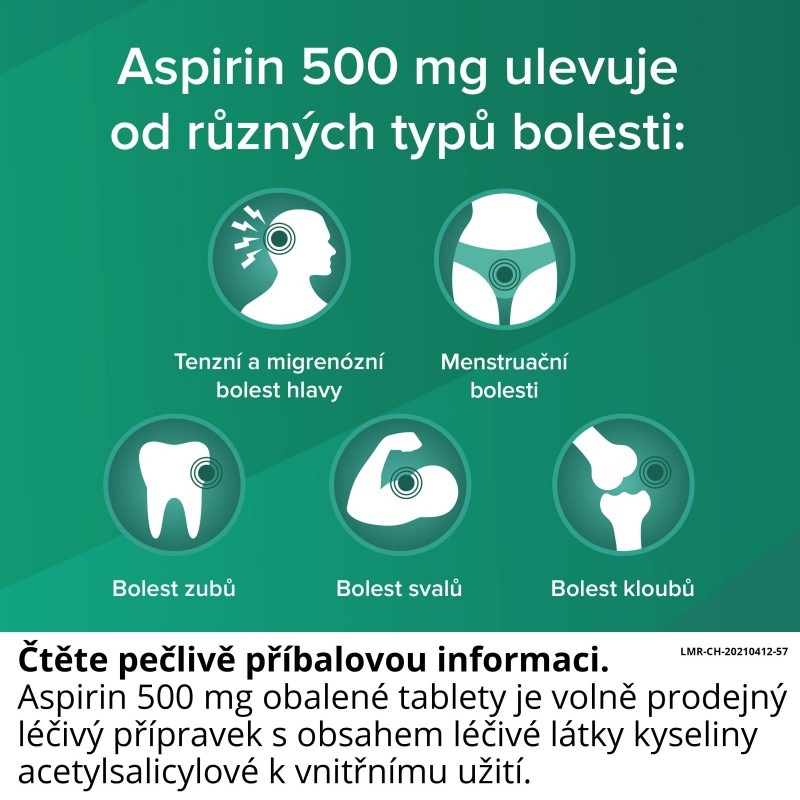 ASPIRIN 500 mg 80 tablet